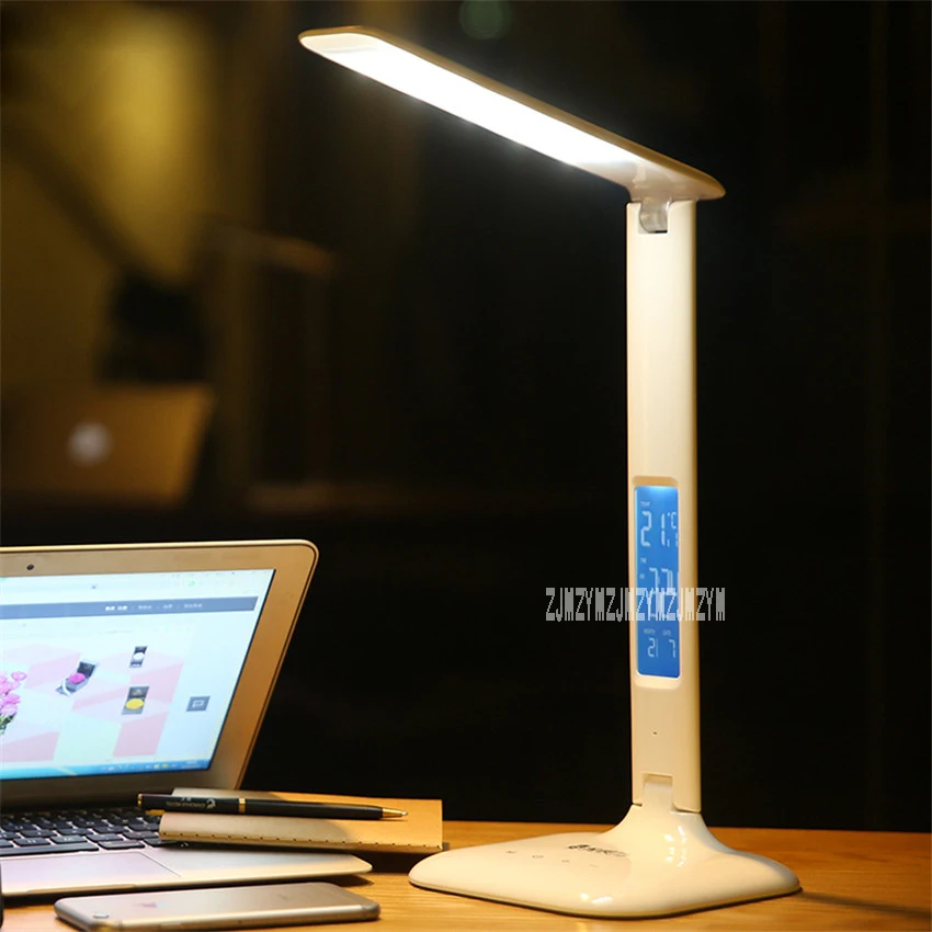 LY-688 Digital LED Table Lamp Eye Protection College Student Dormitory Children Bedroom Bedside Desk Charge Lamp 110-240v 2-6W