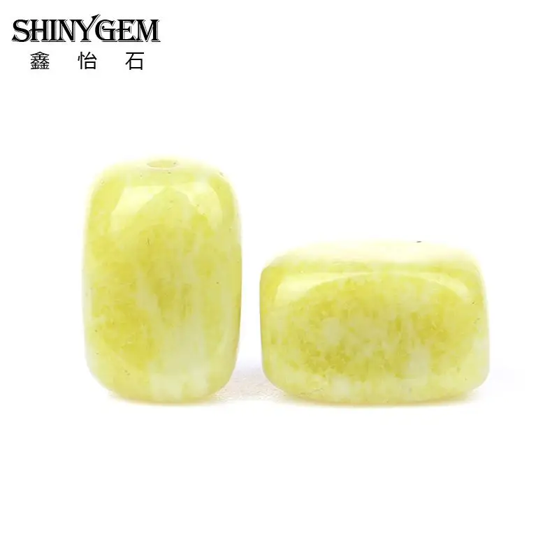 

2020 Hot Sell Contracted style 8mm Glass Crystal Yellow Stone Loose Bead Natural Stone Cuboid Beads for Jewelry Making Wholesal