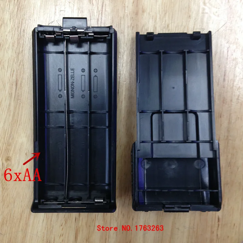 

battery case shell box 6 AA for baofeng bf uv5r,uv5re tonfa tf uv985,tyt th f8 etc walkie talkie two way radio