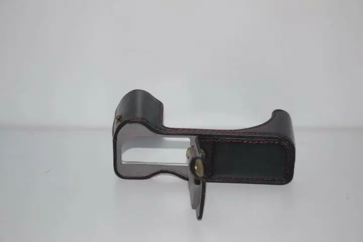 Funda inferior de cámara de PU, media bolsa, cubierta para Canon PowerShot G5X G 5X, apertura de batería