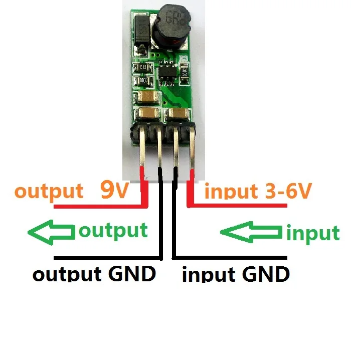 CE014_9V*10 10pcs Very small Lightweight DC-DC 3-6V 5V to DC9V Step-UP Boost Voltage Converter Module