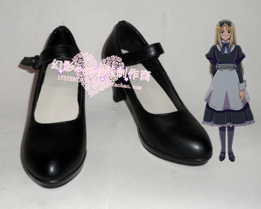 Axis Powers Hetalia Natasha Black Cosplay Shoes H016