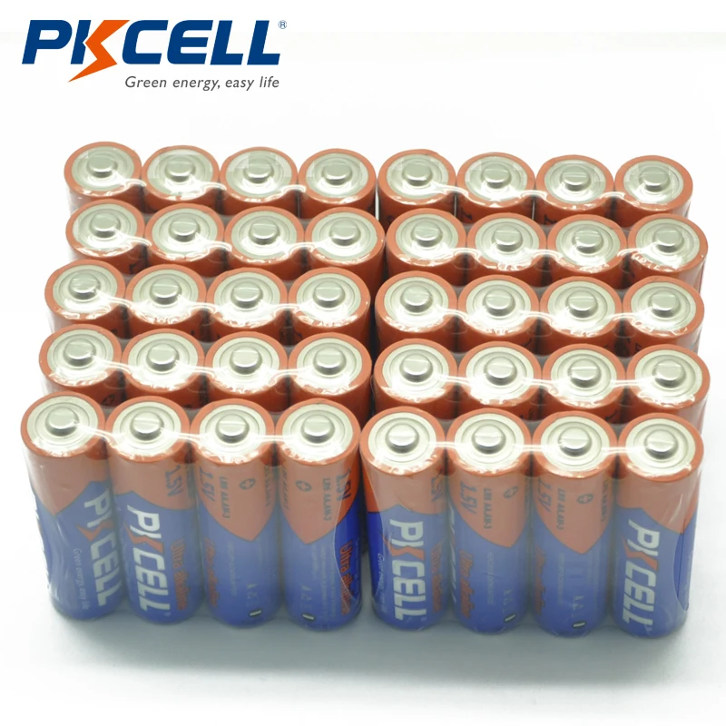 48 x PKCELL AA 1.5V LR6 MN1500 Alkaline Dry High Capacity Battery AA primary batteries for Camera Flashlight keyboard