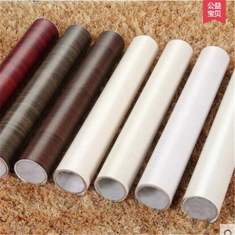 beibehang Wooden furniture refurbished stickers self - adhesive wallpaper thickening pvc Boeing film waterproof scrub wallpaper