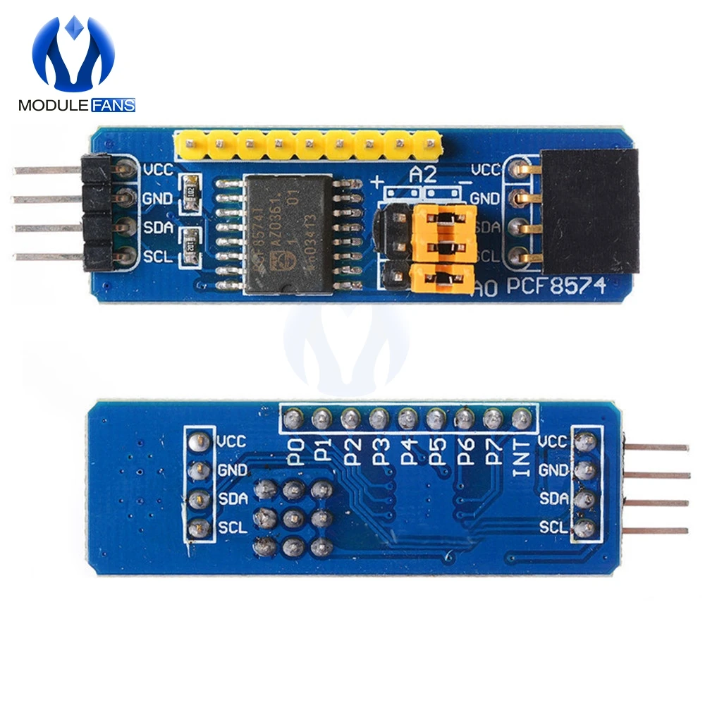 PCF8574 I2C Interface 8-bit IO MCU Expansion Board I/O Expander I2C Bus Evaluation Development Module AVR STM8 C8051F