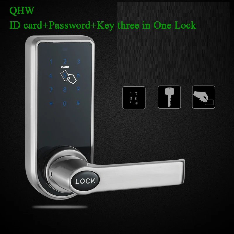 Smart Door lock Mechanical Key Lock Keychain Digital Lock Electronic Handle Lock Knob lock Anti-theft Optional Bluetooth TTLOCK