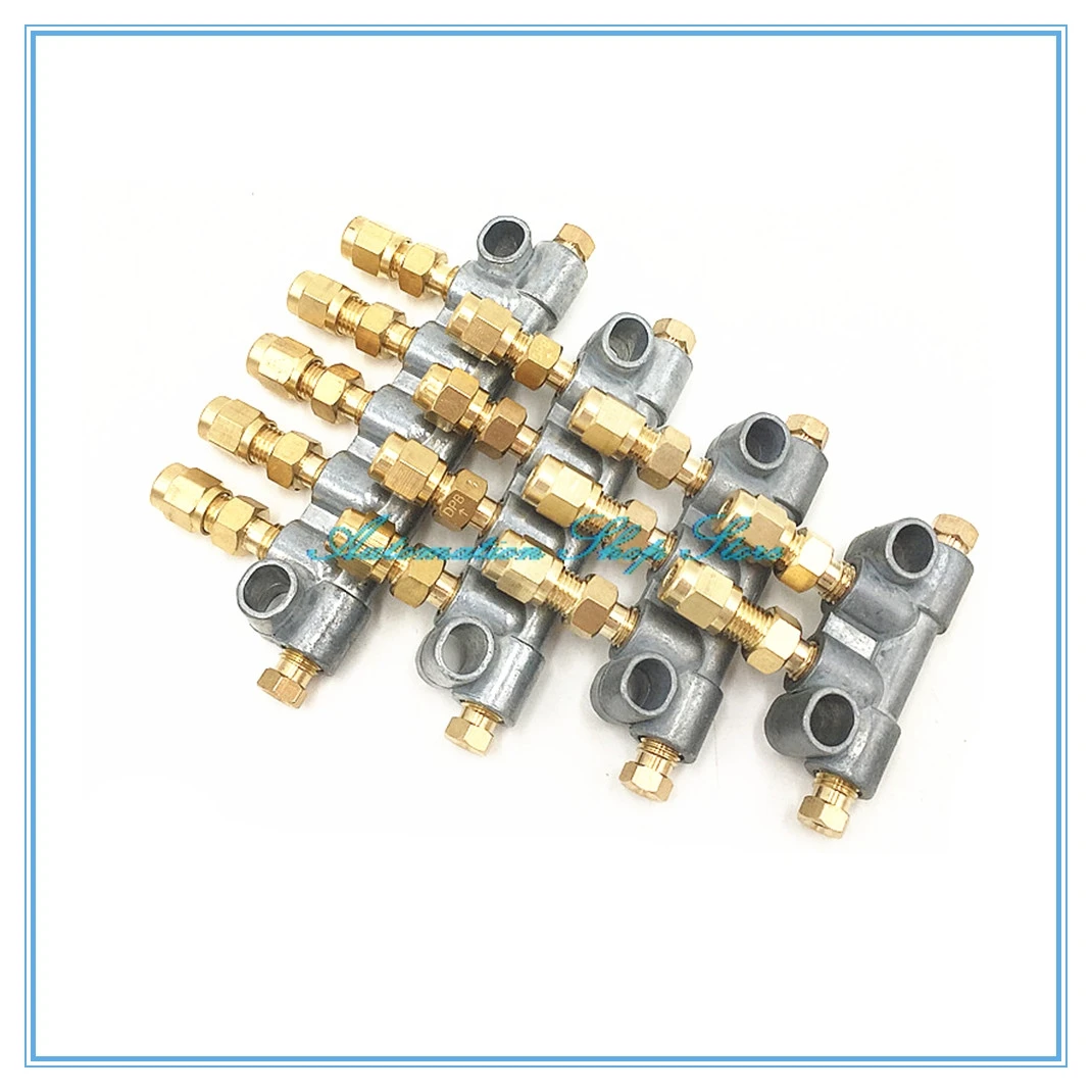 4mm Tube A Type volume adjustable Oil Distributor/seperator valve/divider for centralized lubrication/Unidirectional gauge