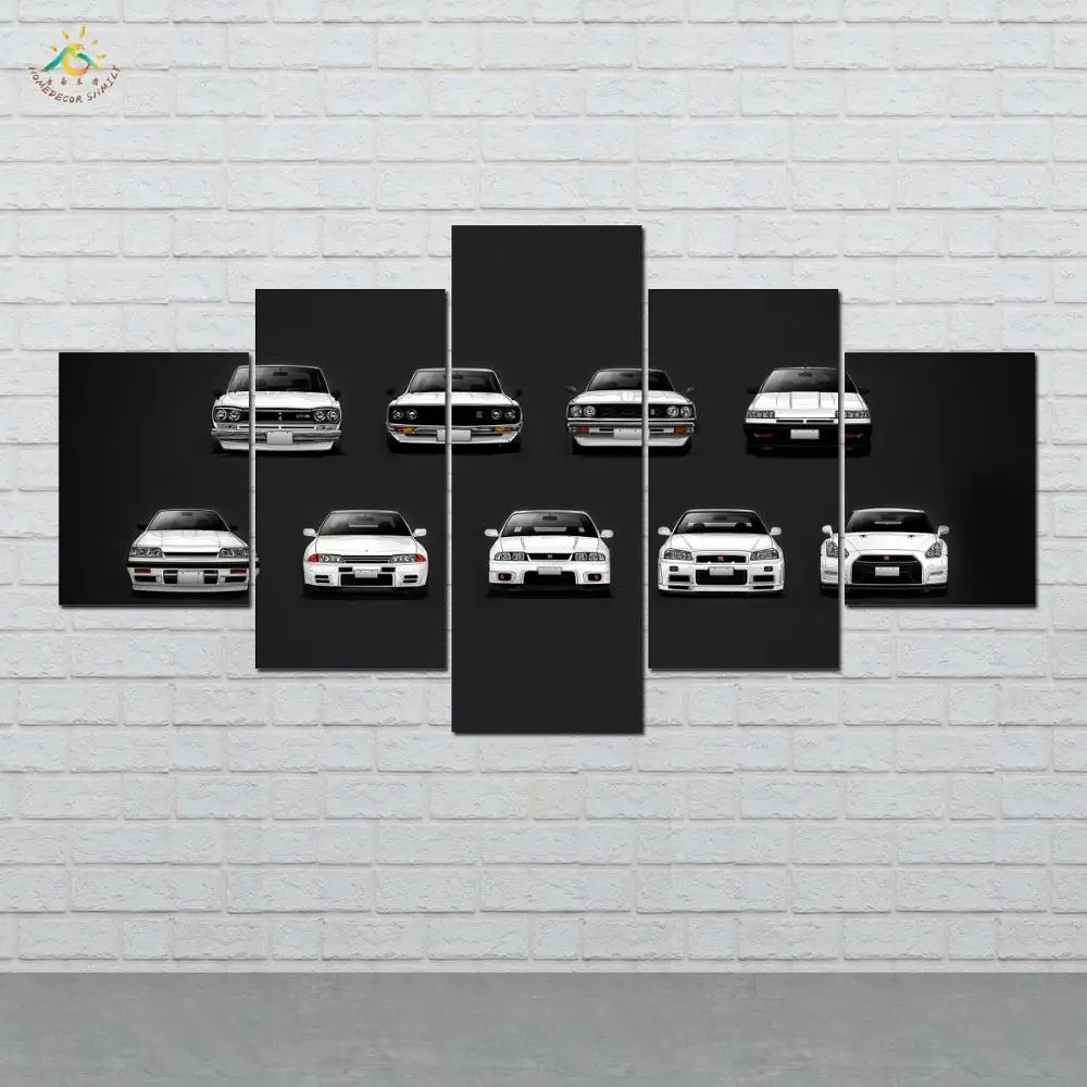 

Cool Car Collection Modern Canvas Art Prints Poster Wall Painting Home Decoration Artwork Wall Art Pictures for Bedroom 5 PIECES