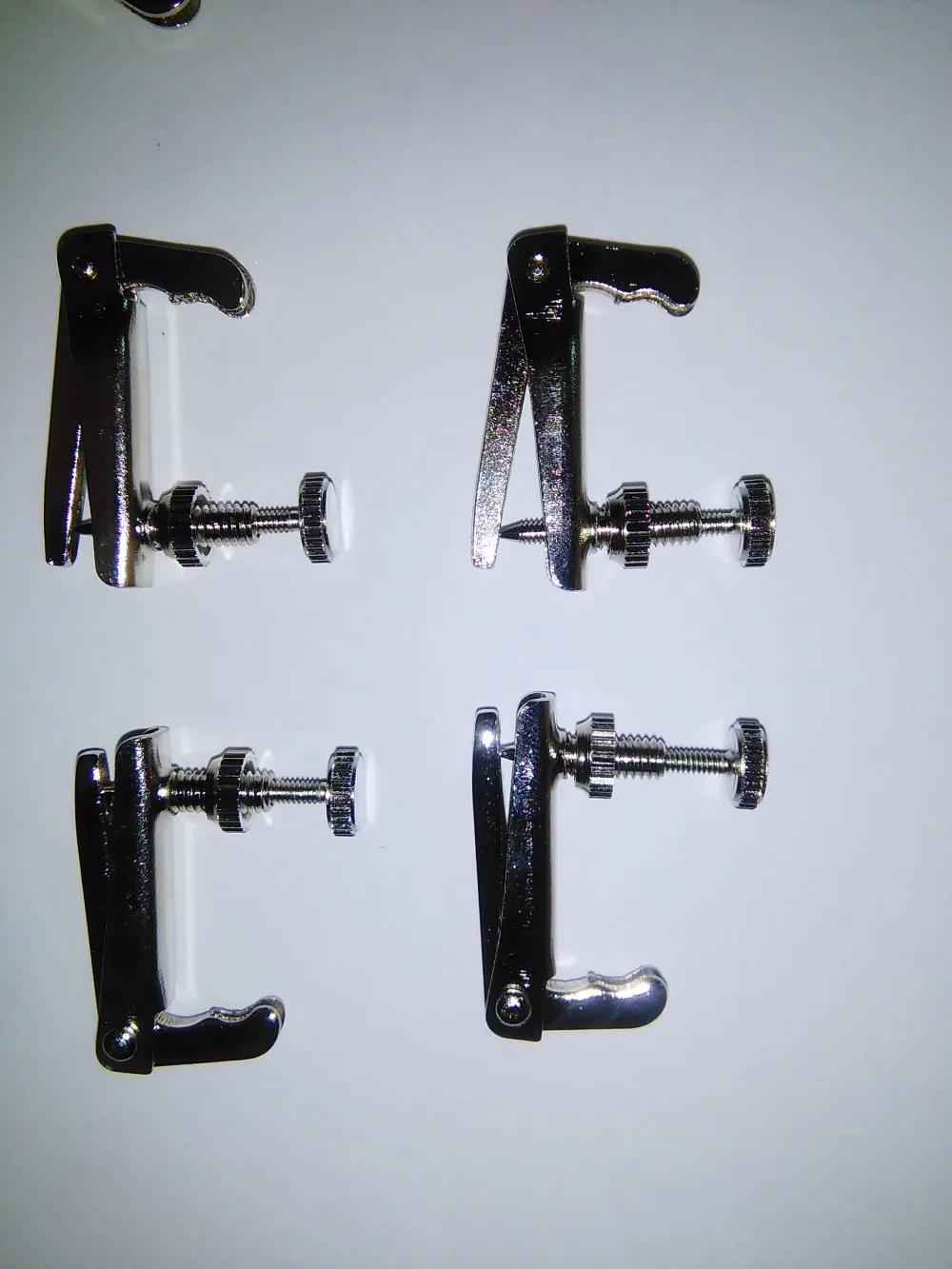 

16 шт. серебристых тюнеров для настройки струн, детали для скрипки, размеры от 3/4 до 4/4