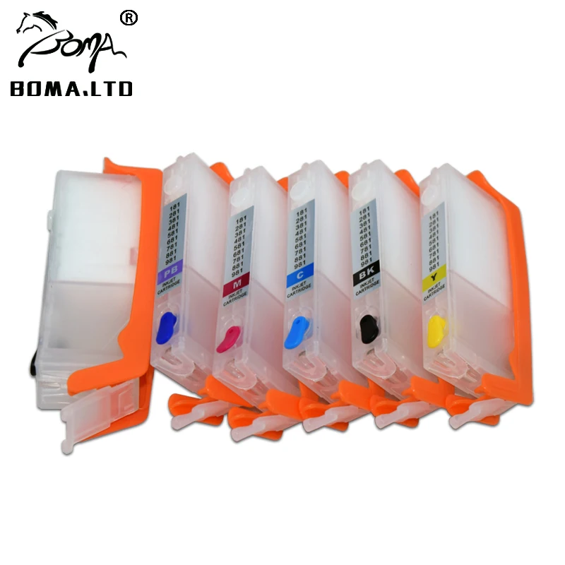 PGI-350 CLI-351 Refill Ink Cartridge with Chip for Canon MG5630 MG6330 MG6730 MG7130 MG7530 MG7530F iP8730 Printer