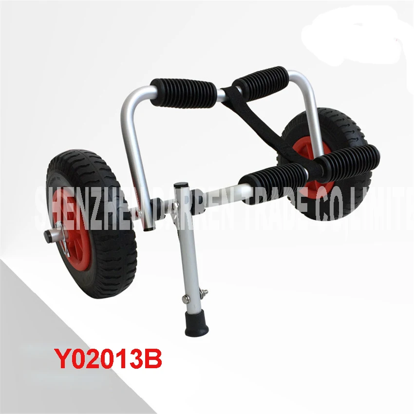 

Y02013B Folding Foldable sit-on-top kayak canoe Inflatable Wheels Sand Shopping Trolley kayak trailers aviation aluminum