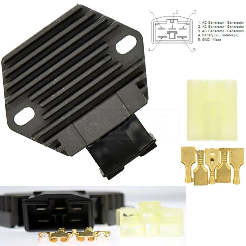 

For Honda CB500 CBR500 CB600 CBR600 CBR600F NT650 VT750 VT750C VFR750 NV750C PC800 Motorcycle Voltage Regulator Rectifier 12V