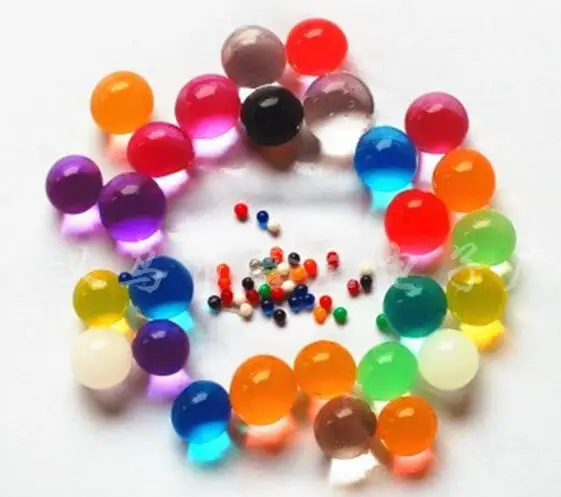 11 colors Crystal Soil Mud Magic Plant Jelly Water absorbing crystal,polymer, soil moist MED Water Pearl Beads