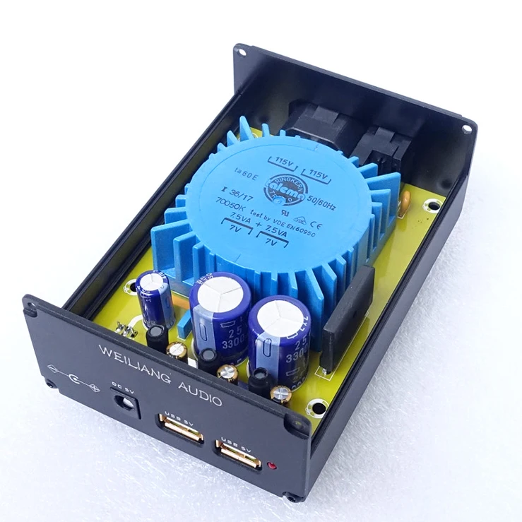 

TALEMA / BingZi transformer 5V USB 15W DC port dual output linear power supply DC voltage regulator CAS XMOS CM6631 TE8802L