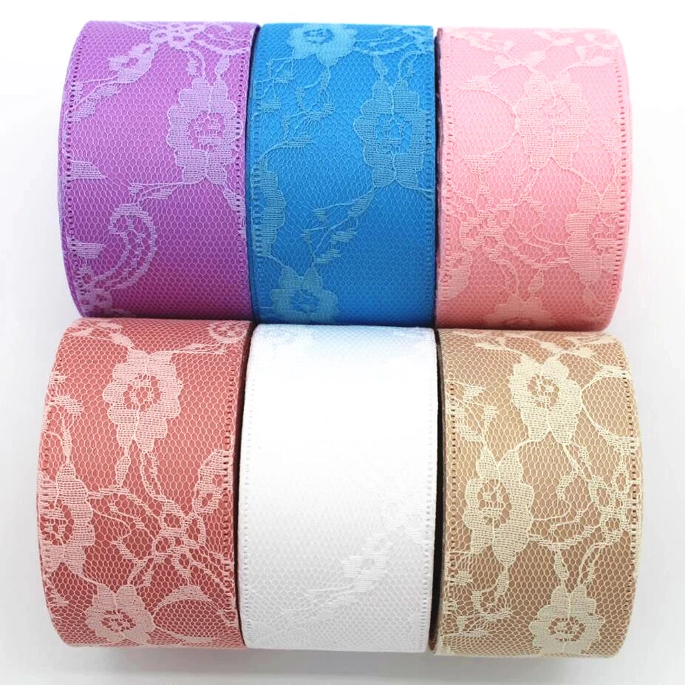 

10 Yards 38MM Double-Deck Lace Ribbon DIY Handmade Material Headdress Bows Handmade Accessories Ribbons handwork