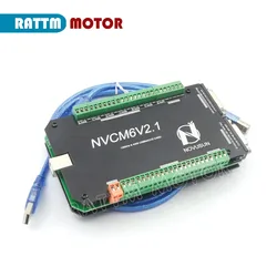 6 Axis 200KHZ NVCM MACH3 USB Motion Control Card CNC Controller for CNC Router Stepper Motor Servo motor from RATTM MOTOR