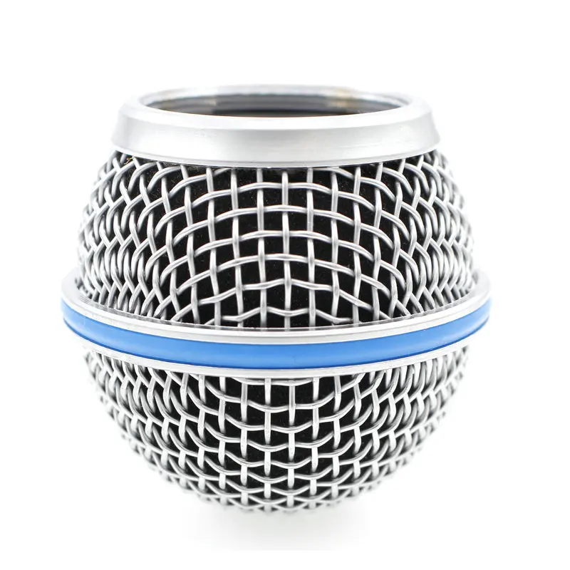 جديد استبدال الكرة رئيس شبكة ميكروفون مصبغة ل BETA58 BETA58A SM 58 SM58S SM58LC