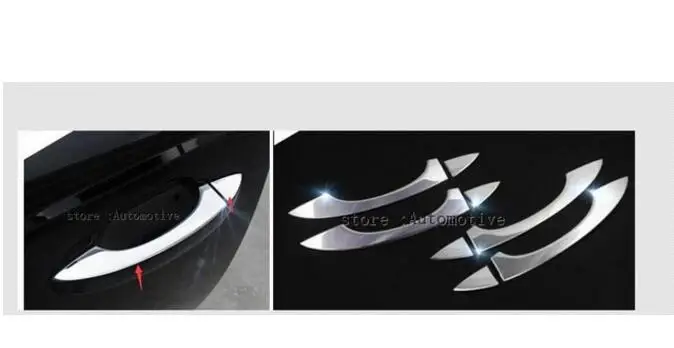 

FOR 2012 2013 2014 2015 2016 for AUDI A6 C7 CHROME STAINLESS DOOR HANDLE COVER TRIM MOLDING CAP BEZEL OVERLAY GARNISH PROTECTOR