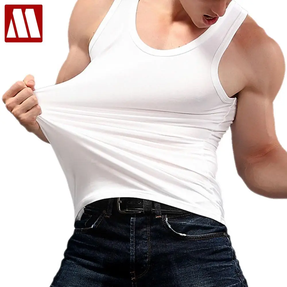 

2022 Men's Tank Top Fashion Summer Style Sleeveless Undershirts Male Bodybuilding Tank Top Casual Modal Vest Tops Big Size S-6XL