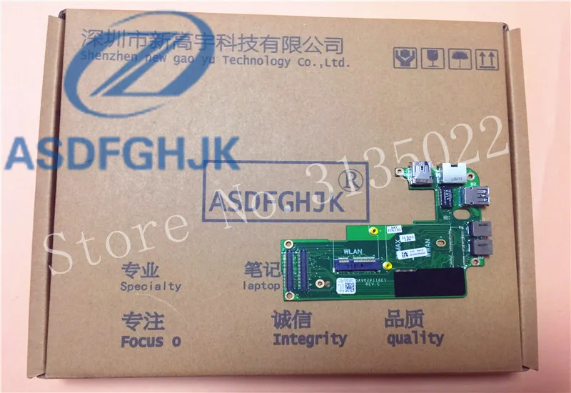 

CN-086G3N FOR Dell Vostro N4110 3450 LAN Board USB BOARD 86G3N 086G3N DAV02PI16E1 100% Test Ok