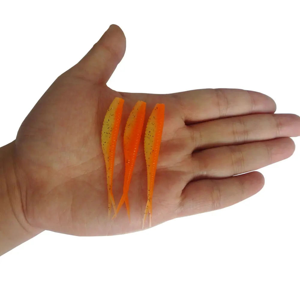 Hexakill 10Pcs/Lot 7cm 1.8g Silicone Worm Shad Soft Lures Artificial Fishing Baits Carp Fishing Tackle
