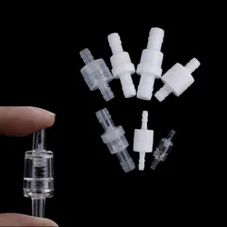1Pc Plastic One Way Inline Check Valve Gas Air Liquid Water Fluids Valve 4mm / 6mm / 8mm / 12mm Optional White Transparent