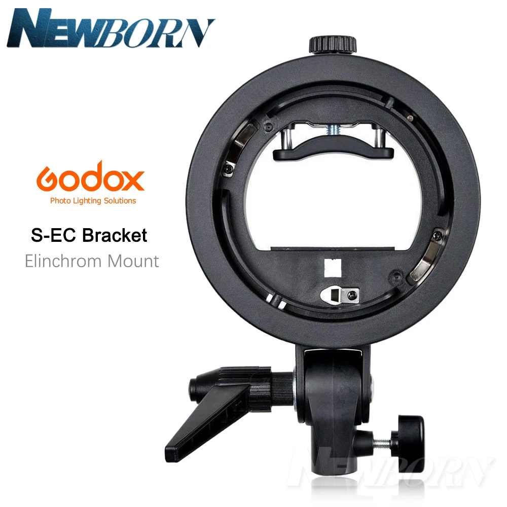 Держатель кронштейна Godox S-type S-EC Speedlite для Elinchrom Mount Speedlite Flash Snoot soфтbox