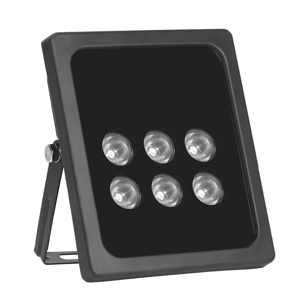 AZISHN CCTV 6 قطعة صفيف المصابيح أداة إصدار الأشعة تحت الحمراء الأشعة تحت الحمراء في الهواء الطلق مقاوم للماء للرؤية الليلية CCTV ملء ضوء للكاميرا كاميرا تلفزيونات الدوائر المغلقة IP