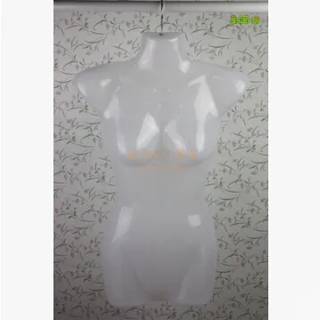 Cheap Female Plastic Half Body Mannequin/ Hanging Form Display For Bikini