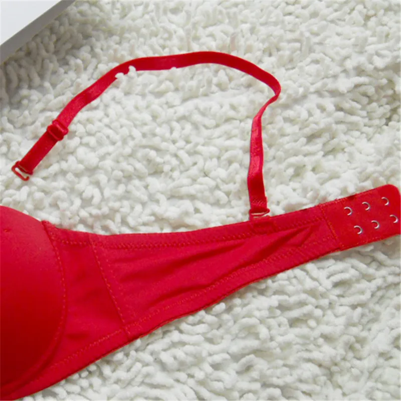 BRZFMRVL white black color thicken cup super push up bra half cup lovely bra gather breast padded cup sexy women bra 32 34 36