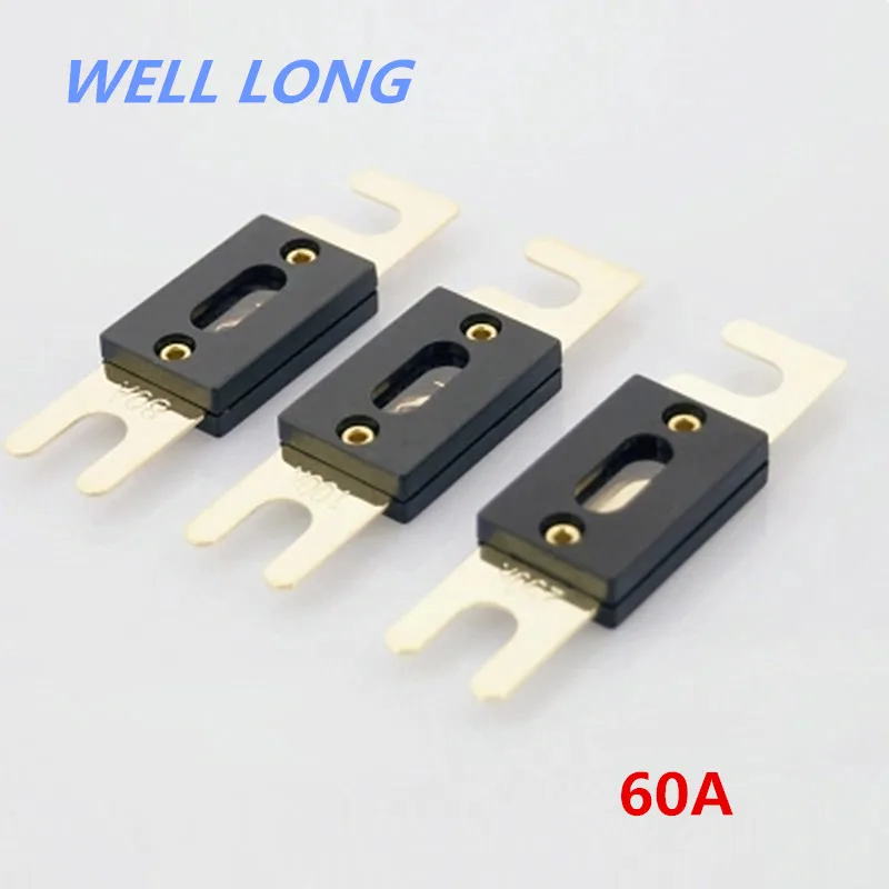 

Knife type car fuses fuse pieces large car fuse inserts 60A.