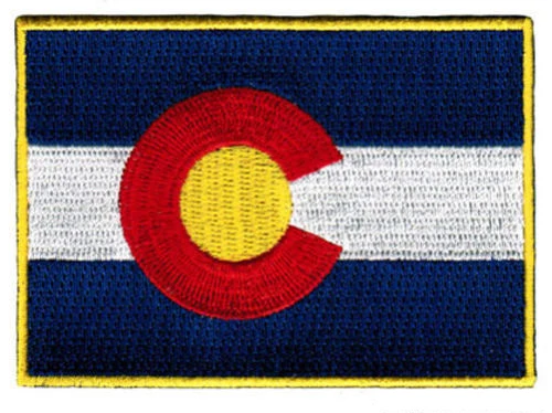 

COLORADO STATE FLAG embroidered iron-on PATCH EMBLEM CO applique TOP QUALITY new