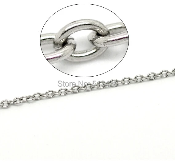 

Stainless Steel Smooth Oval Rolo Chain Marking Jewelry Finding Chains DIY