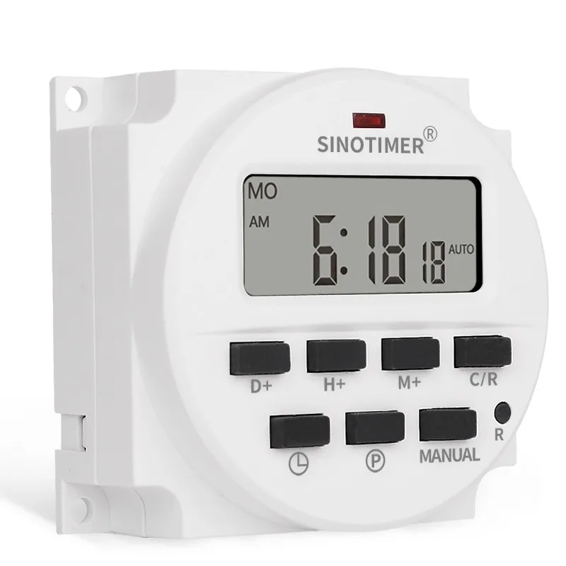 TM618H-2 220V AC Digital Timer Switch Output 220V Voltage Easy Wiring 7 Days Programmable Time Switch