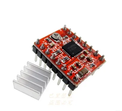 5 шт., модуль драйвера шагового двигателя Reprap A4988 + радиатор