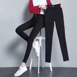 Neue Ankünfte Arbeiten High Stretchy Frauen Bleistift Jeans Dünne Hosen Hohe Wasit Weibliche Dünne Dame Hosen Plus Größe
