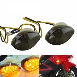 2 pcs Lâmpada de Sinal Da Motocicleta LED Flush Mount Front Turn Signals Light Para Honda CBR 600RR 1000RR 2004-2007