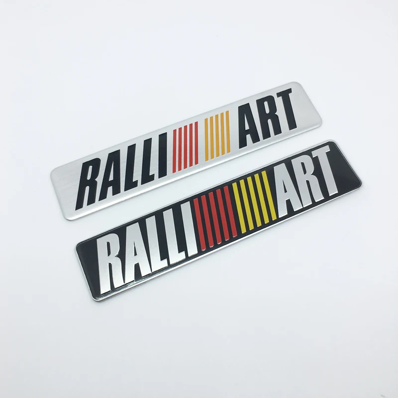 ANTINIYA RALLIART Car Aluminum Sticker Decal Emblem Car Accessories For mitsubishi lancer asx outlander pajero galant