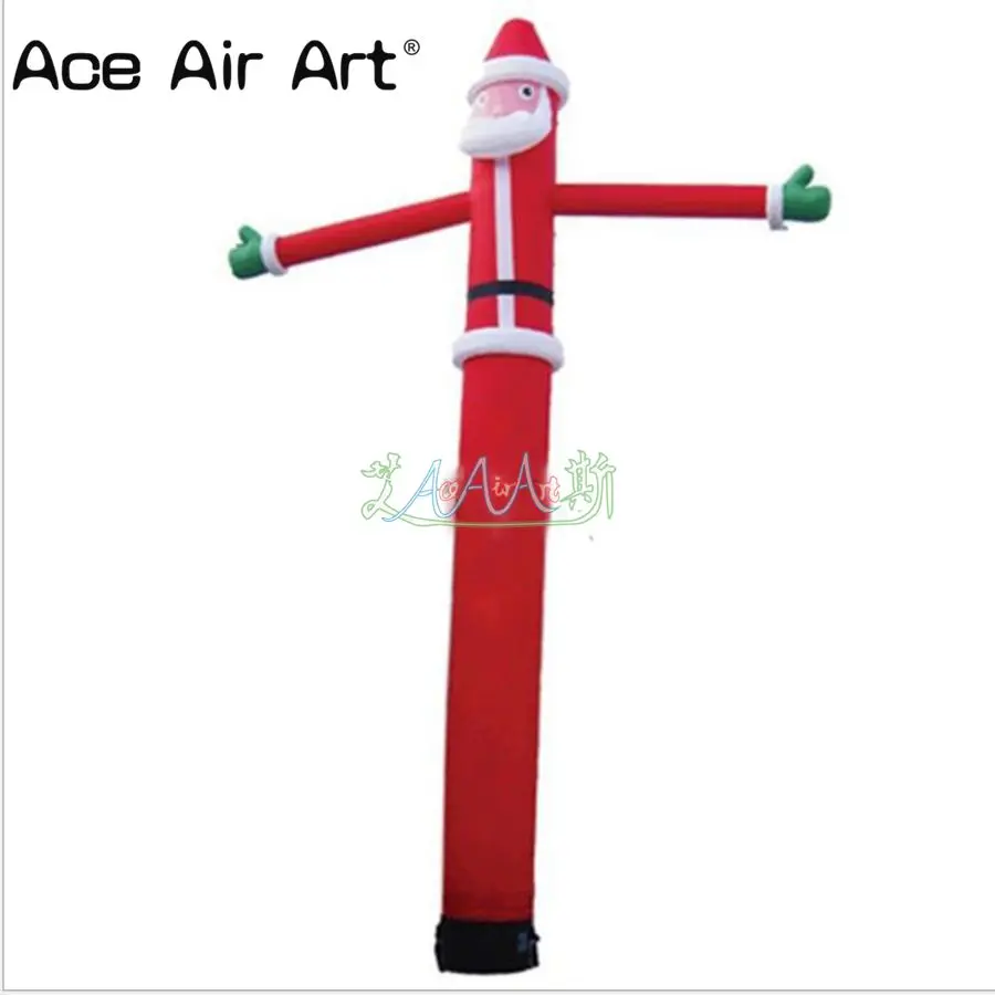 

Factory direct inflatable Christmas santa claus sky dancers inflatable dancer single leg for advertising