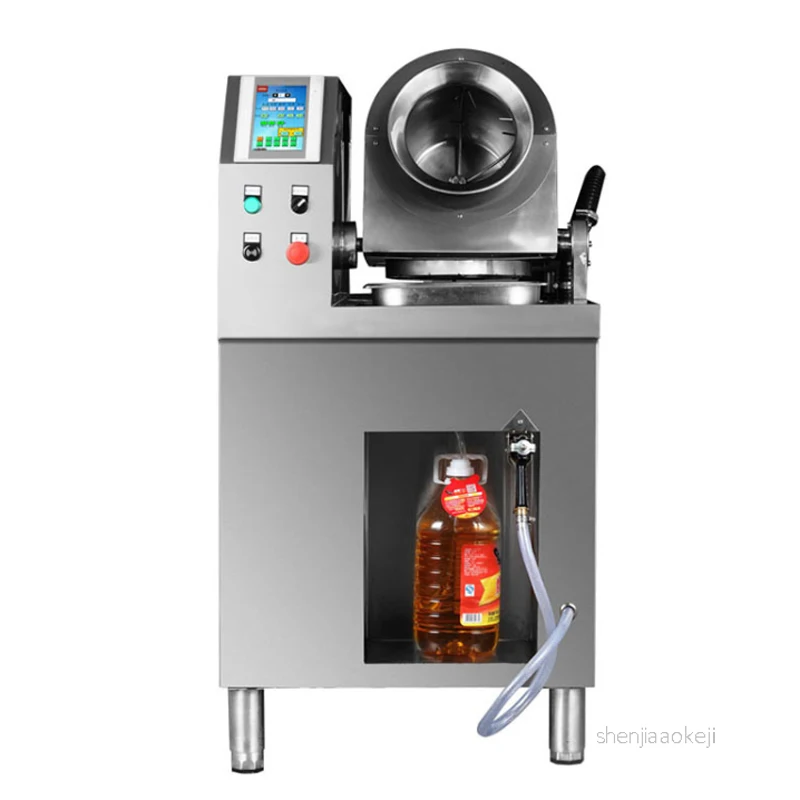 Commerciale macchina di cottura Degli Alimenti elettrici rullo a pelo automatico fornello cibo piatti saltati in padella macchina di cottura in acciaio inox stufa