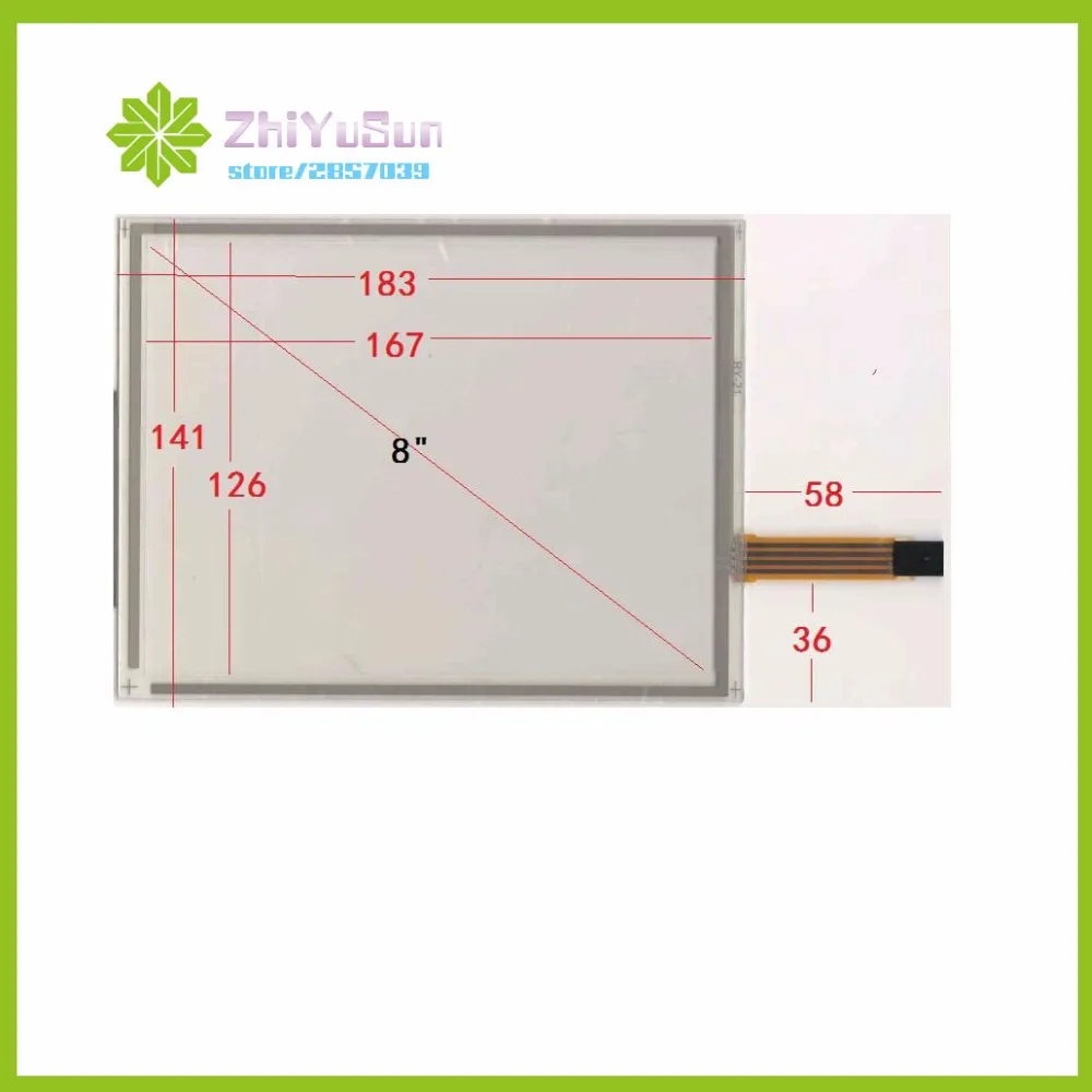 

ZhiYuSun HDT-2816-XWT 183*141 8inch 4 lins Touch Screen HDT2816XWT Industrial control Touch sensor glass this is compatible