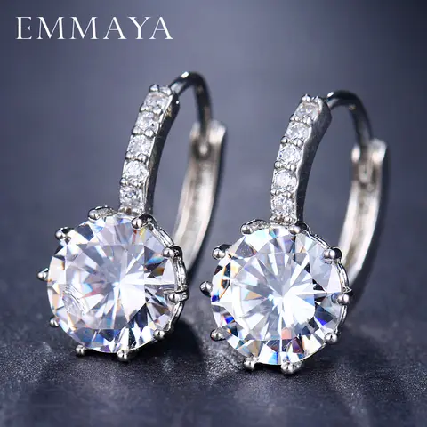 AAA CZ Stud Earrings 10 Colors Emmaya