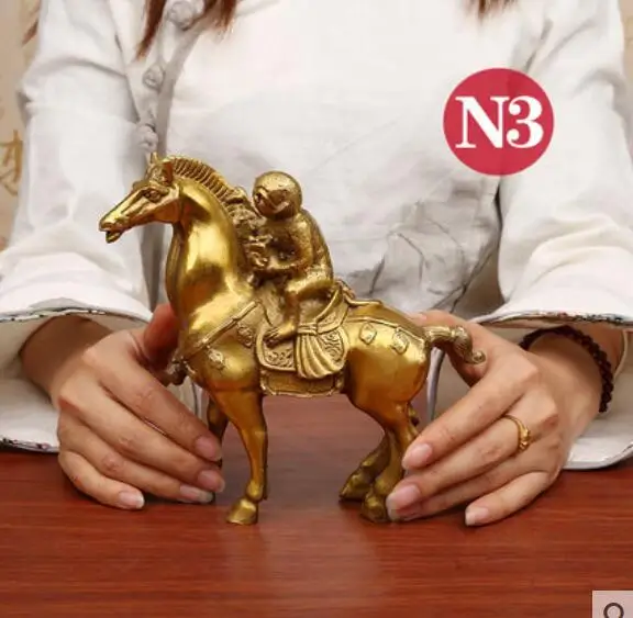 Pure copper seals the monkey symbolizes the lucky Feng Shui horse crafts Decoration