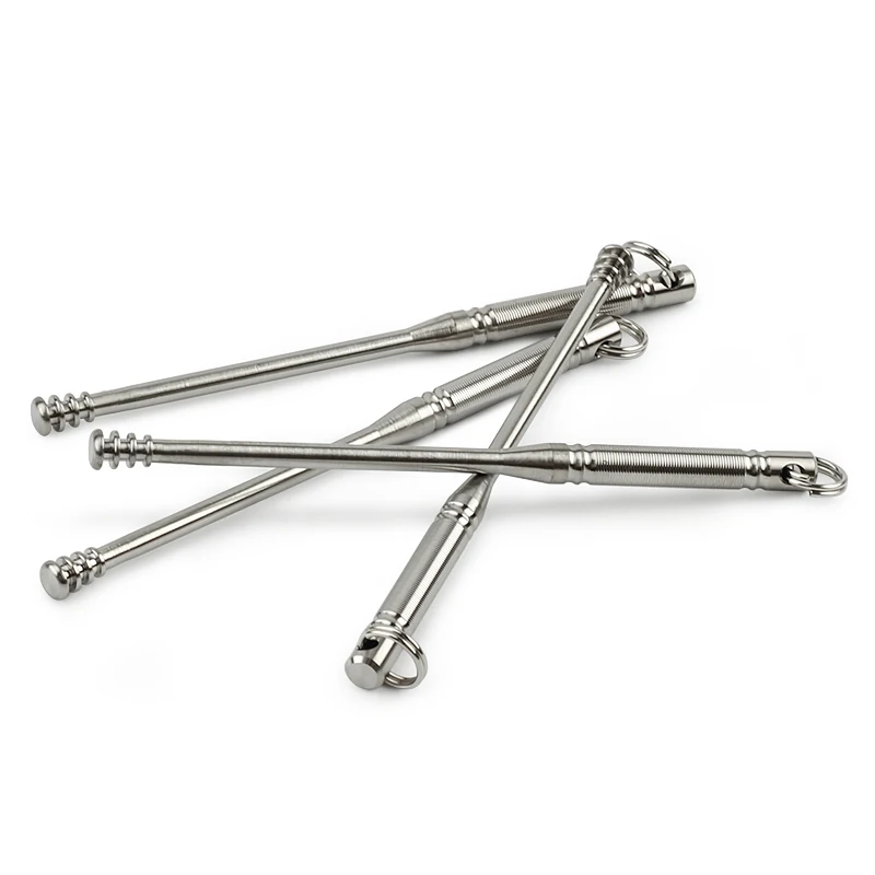 1PC Non-slip Titanium Ear Scoop Portable Titanium Alloy Ear Spoon Outdoor EDC Tool TC4 No Rust