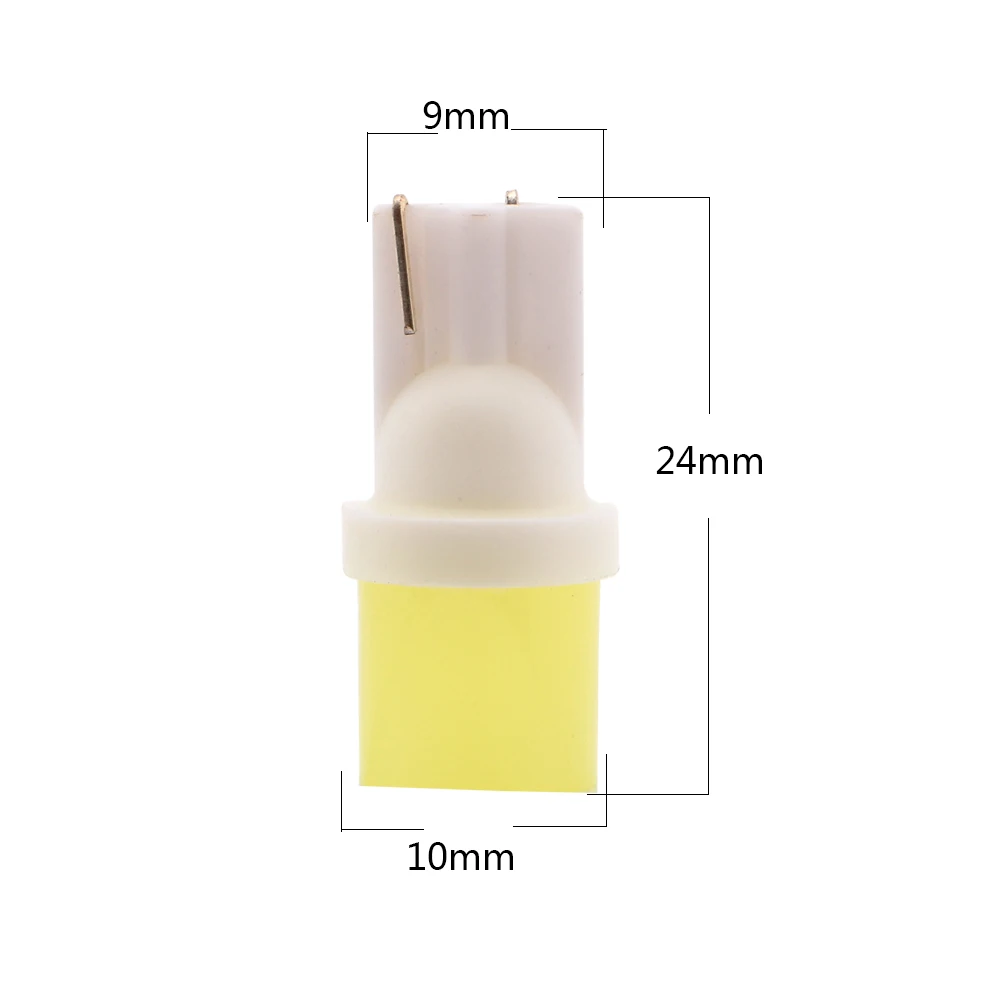 Wholesale! 100X  T10 3D COB Ceramic LED Light W5W Wedge Side Light Bulb License Plate Light 12V Car Led Reading Door Light White