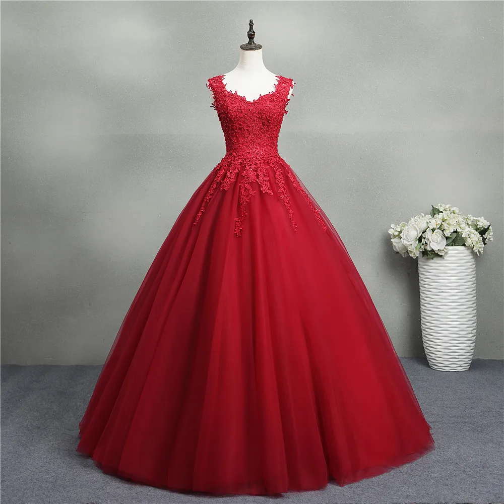 ZJ8076 Customized Ball Gowns Sweetheart Blue Purple Red Champagne 2025 Dress for Quinceanera Dress with Pearls Plus Size 2-26W