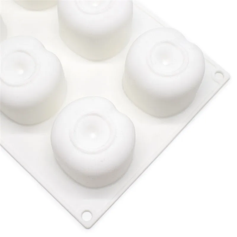 SHENHONG Silicone Cherry Mold 8 Holes Peach 3D Cake Moulds Mousse For Ice Creams Chocolates Pastry Bakeware Dessert Art Pan