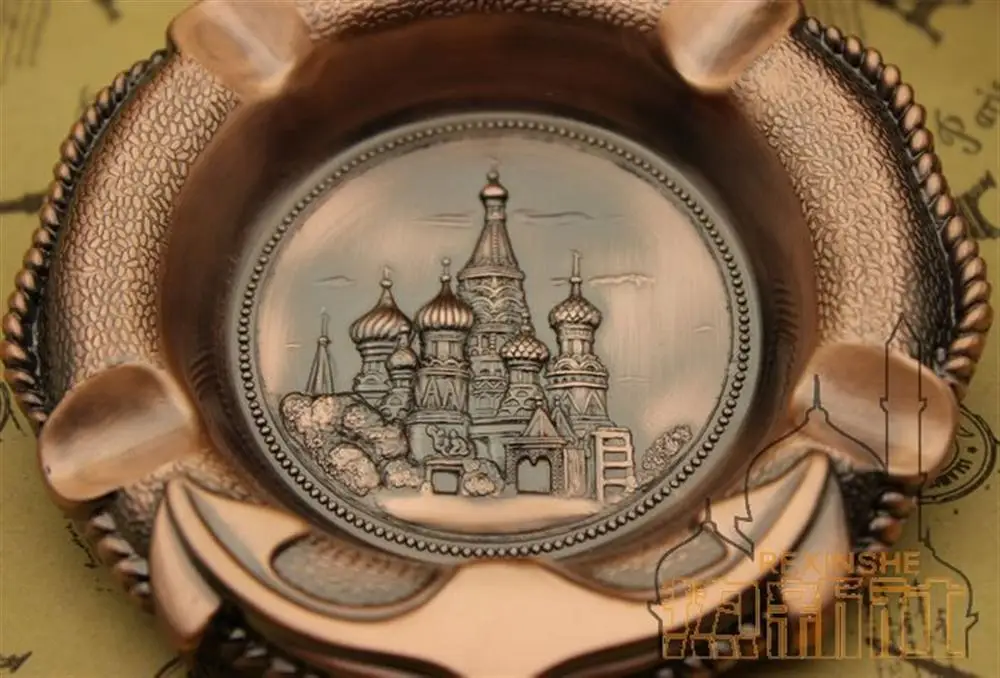 Hand painted 3D imported bronze ashtray Home Furnishing essential art decoration creative gifts