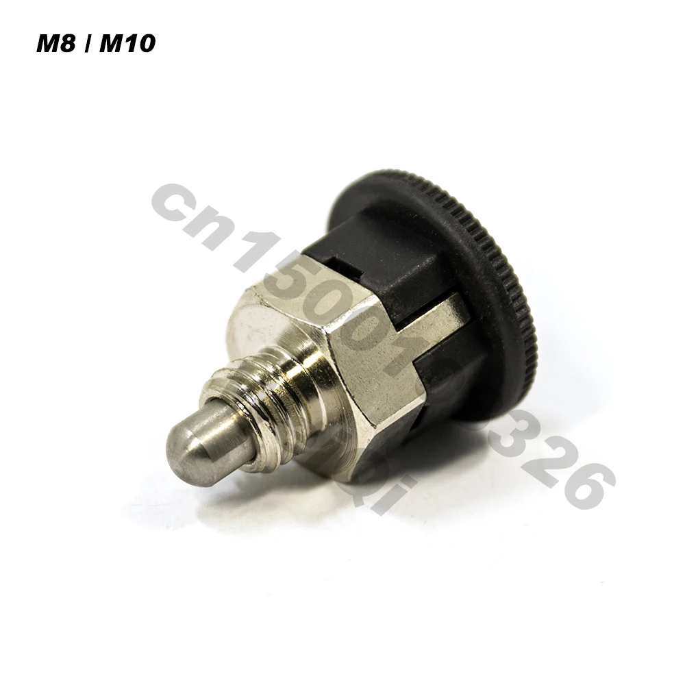 Poussoir d'indexation M8 M10, type de position de repos, points d'indexation, bouton en plastique