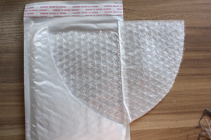 50pcs/lot 11*15cm Shock shrink packaging bubble film film bubble envelopes bag white international express small bags 11x15cm